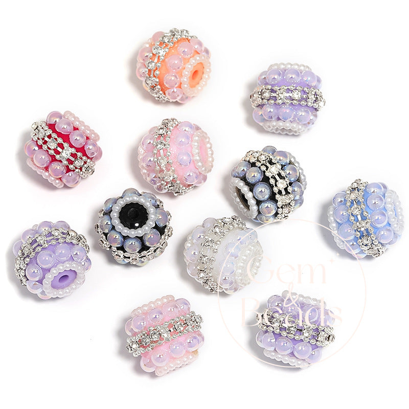 Royal Pearl Sparkles Rhinestone Beads (5 counts)