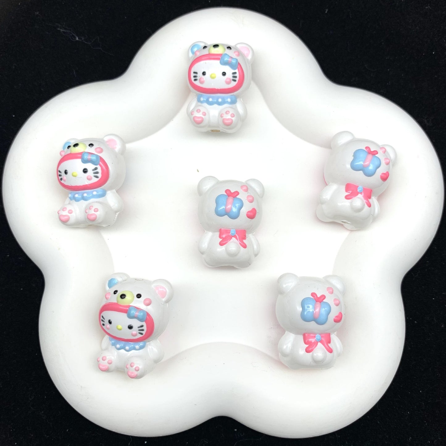 Kitty Hand Painted Beads