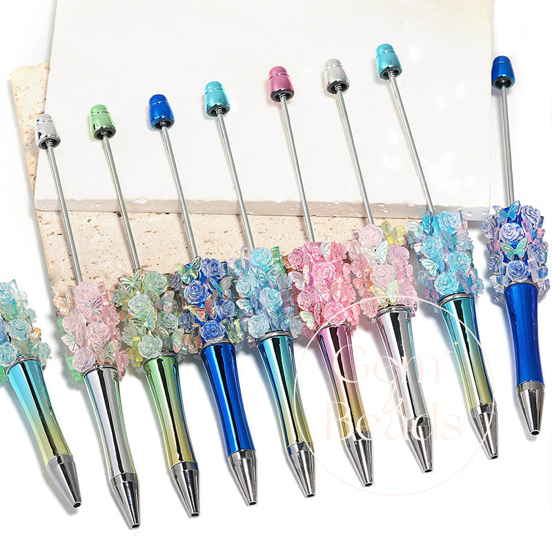 Butterfly Rose Sugar Beadable Pen (5pcs)