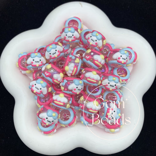 Transparent Sanrio Squad Painted Beads