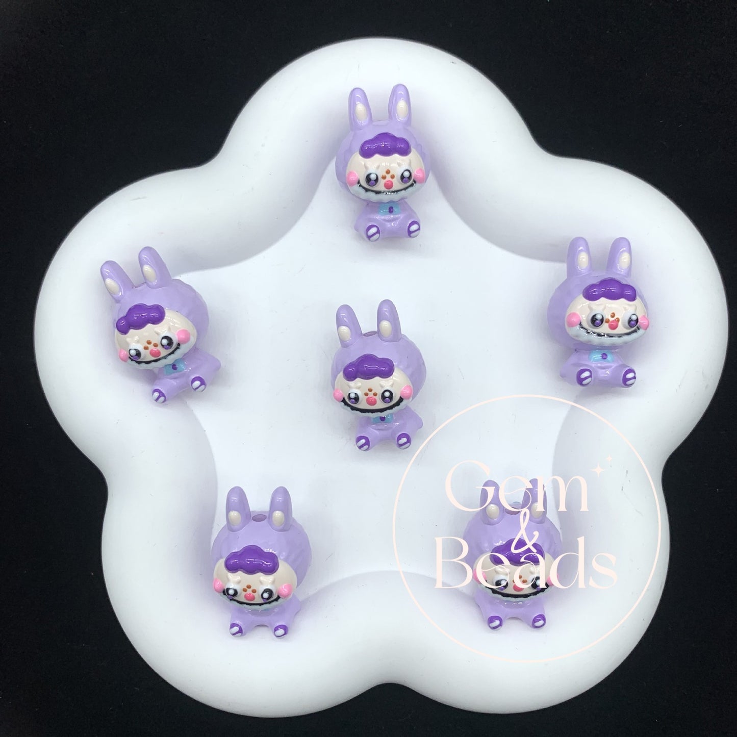 Shy Bubu Hand Painted Beads 1pc