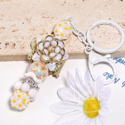 Mabé Star Acrylic Beads with Gold Detailing (100pcs)