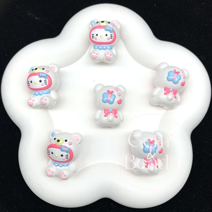 Kitty Hand Painted Beads