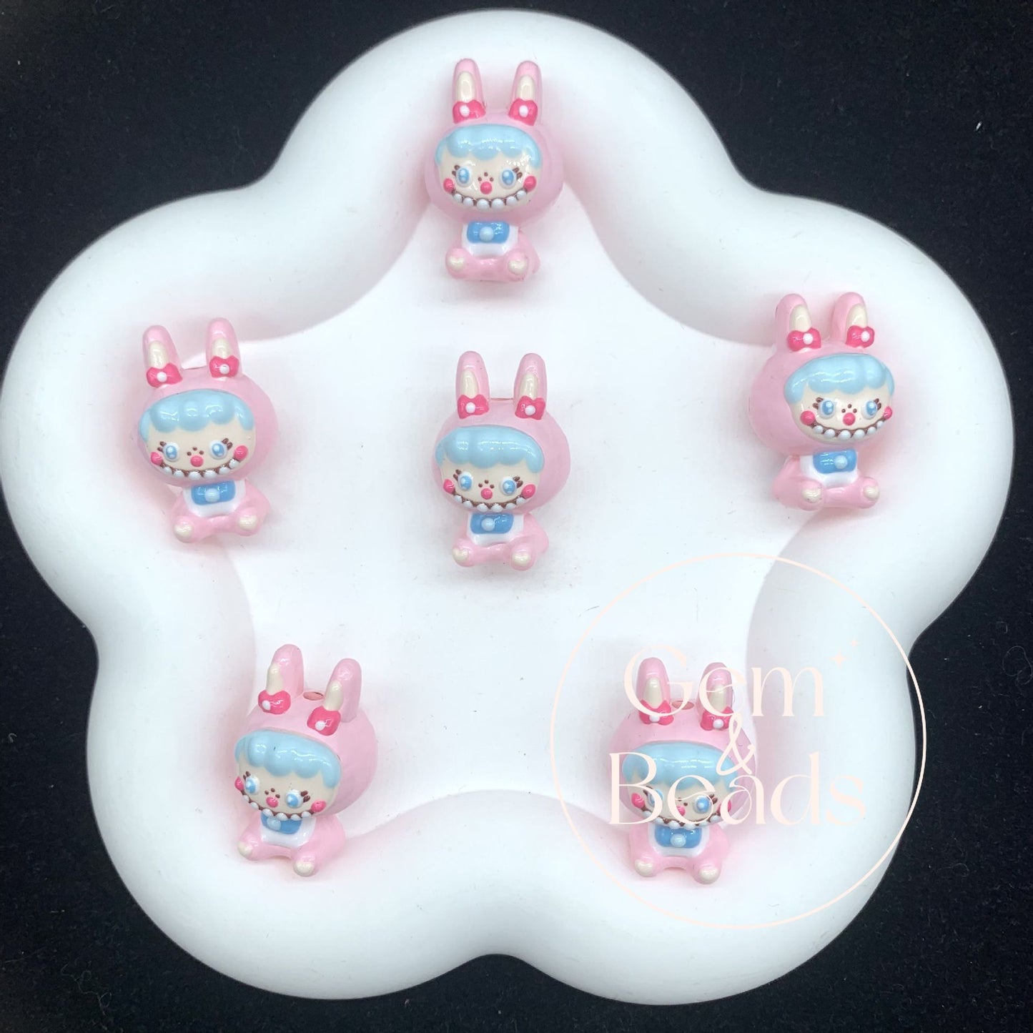 Shy Bubu Hand Painted Beads 1pc