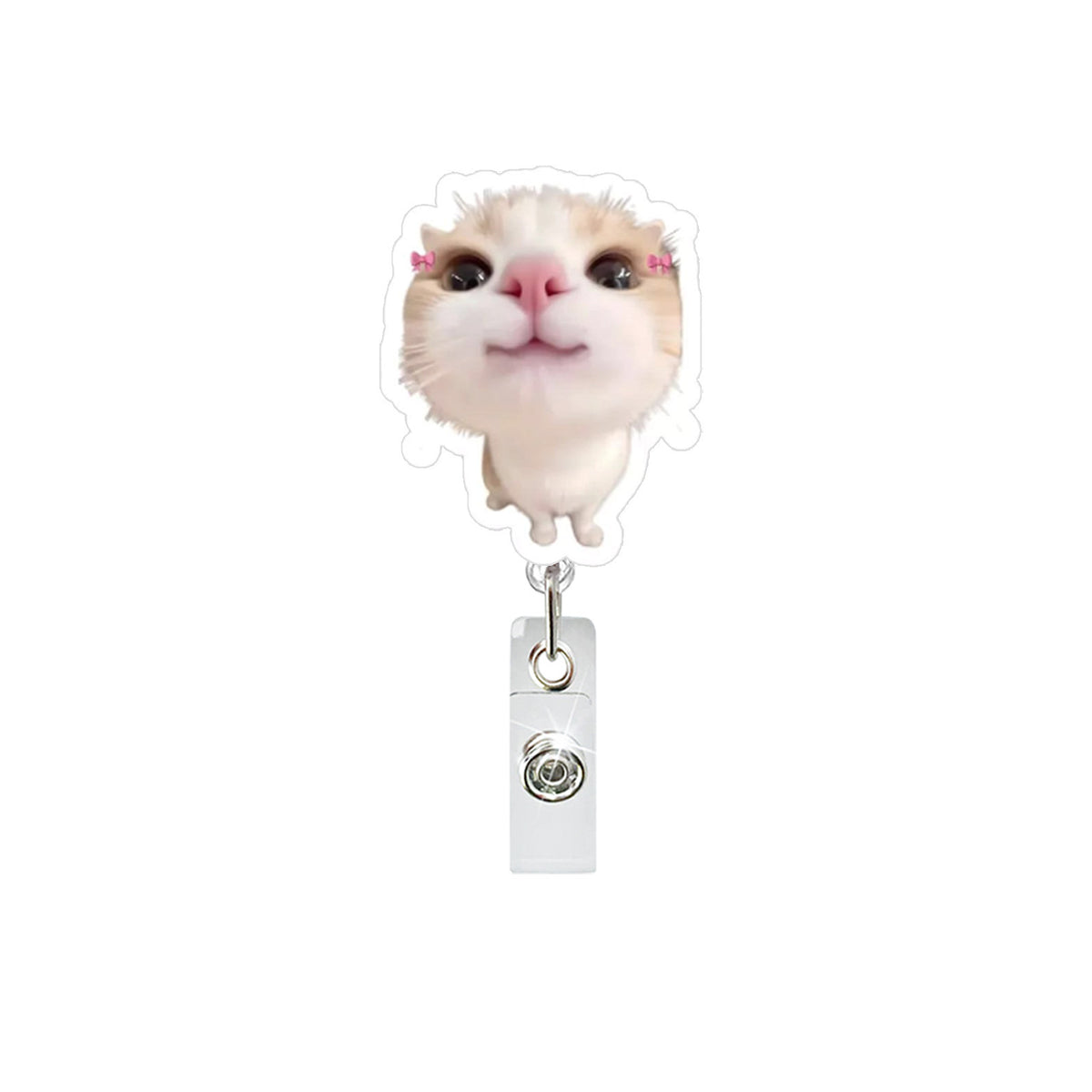 Funny Cat Nurse Badge Holder