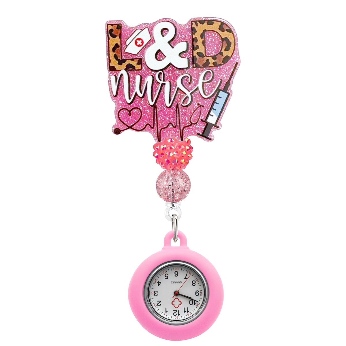 Beaded Nurse Watch Nurse Badge Holder