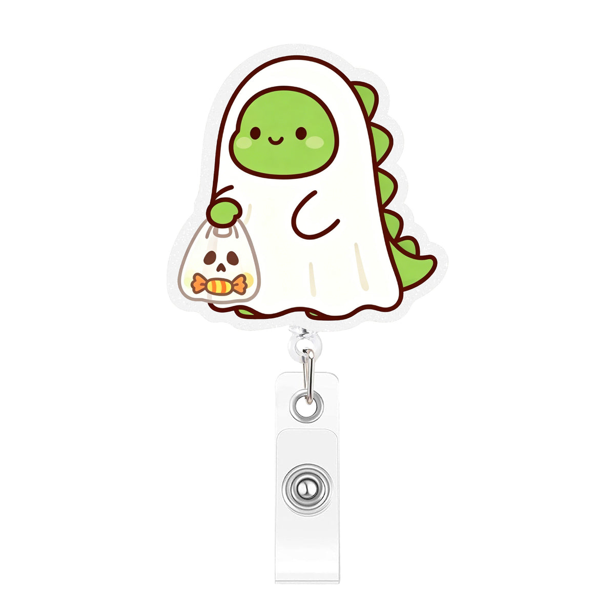 Halloween Dinosaur Nurse Badge Holder