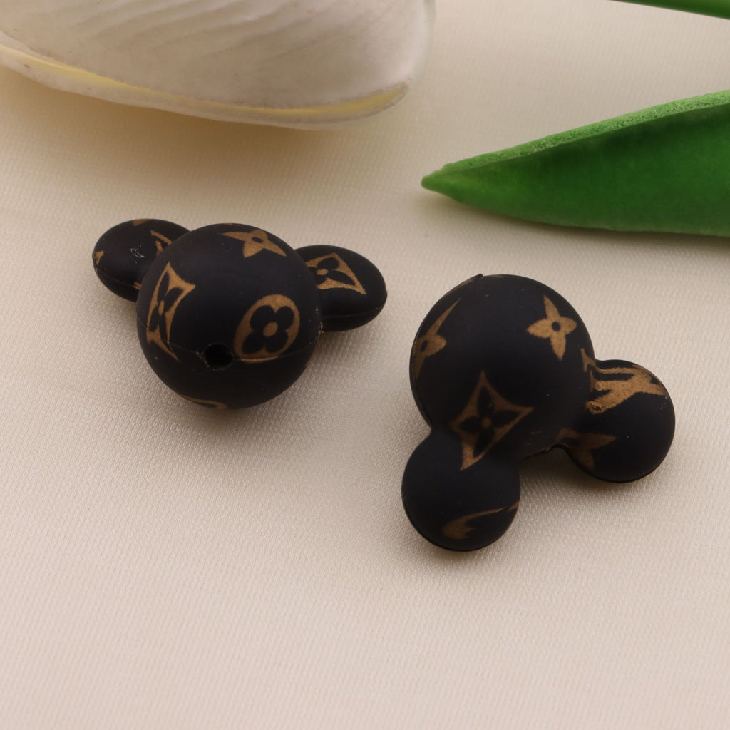 Printed Mouse Head Silicone Topper