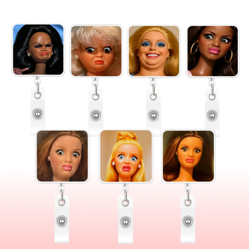 Barbie Meme Nurse Badge Holder