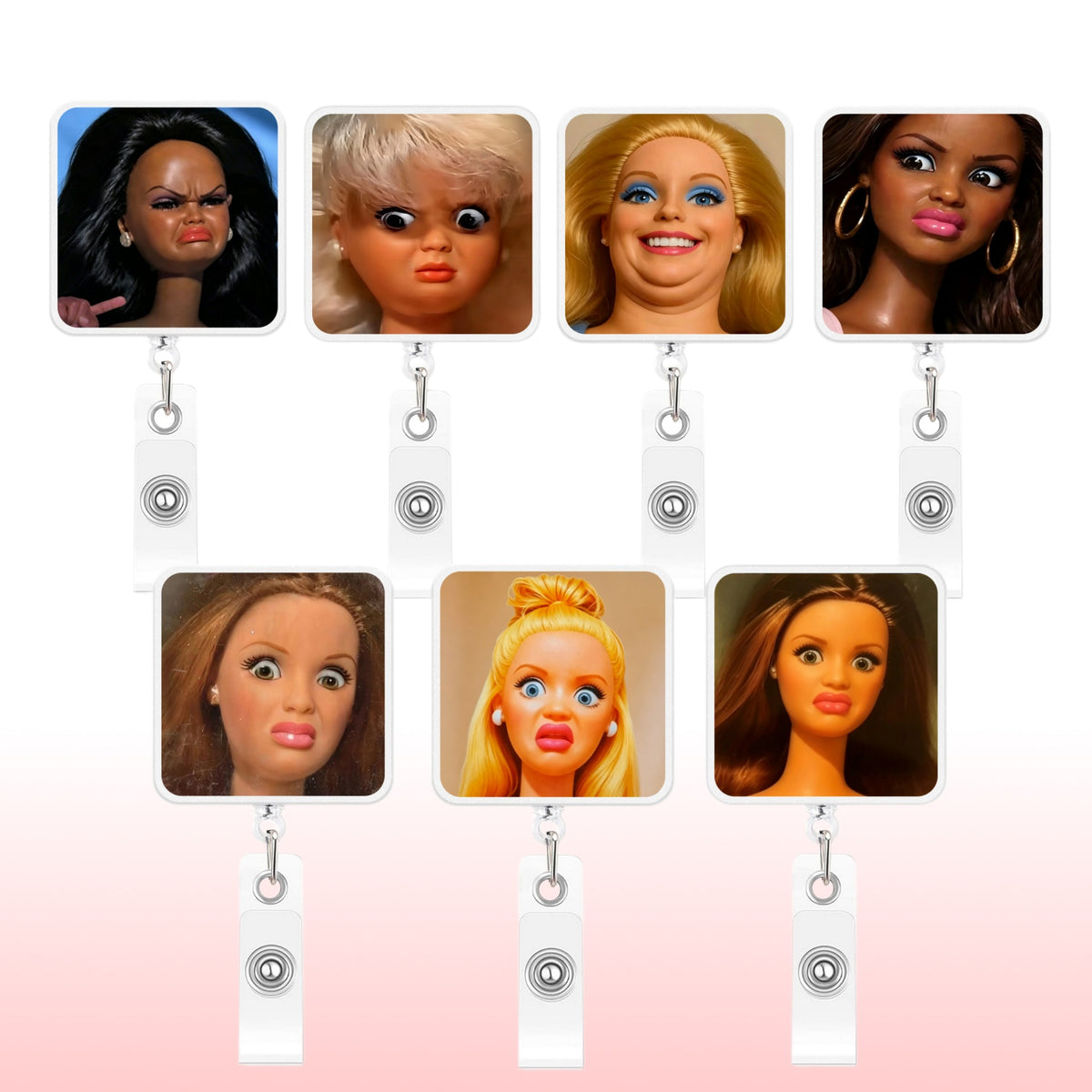 Barbie Meme Nurse Badge Holder