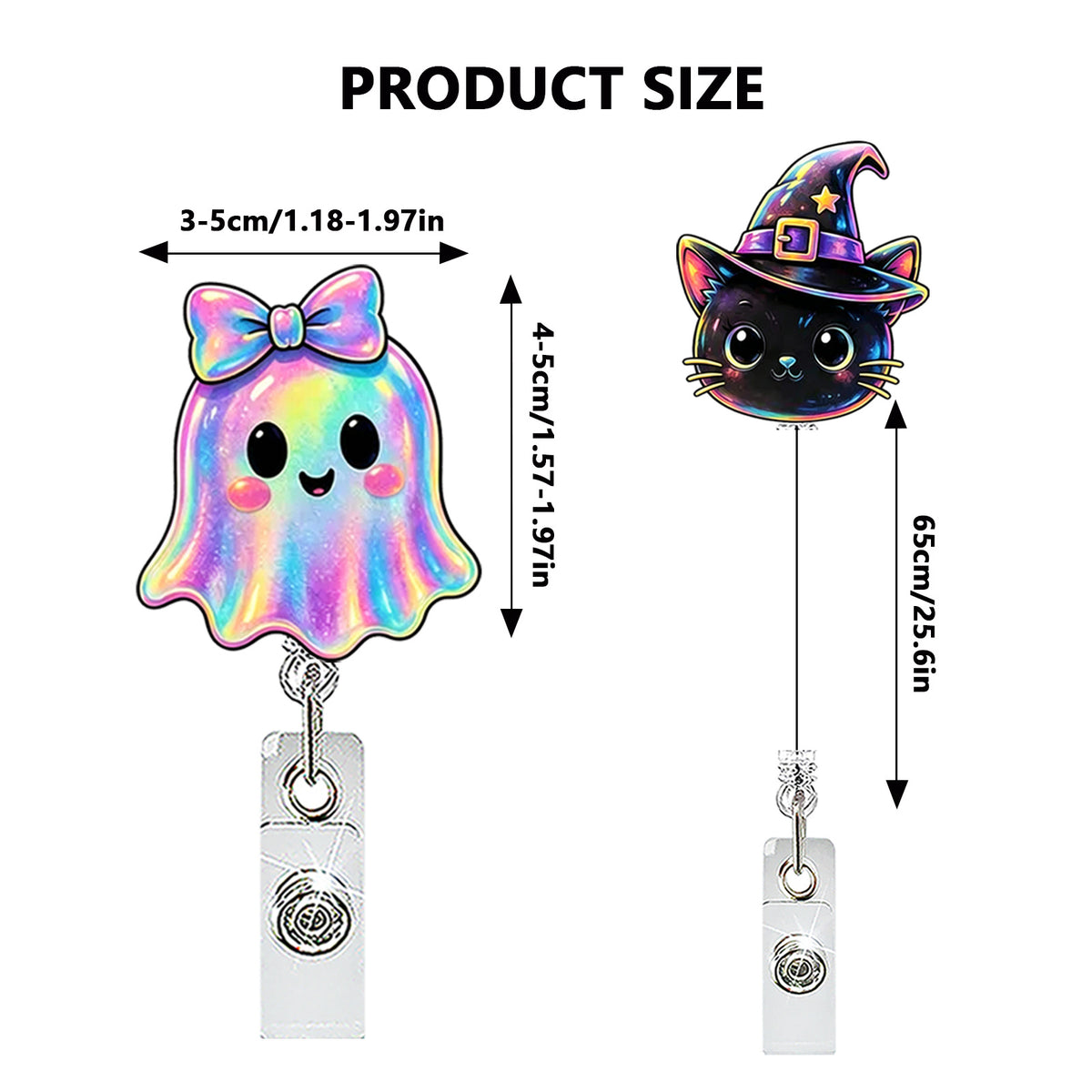 Halloween Ghost Nurse Badge Holder