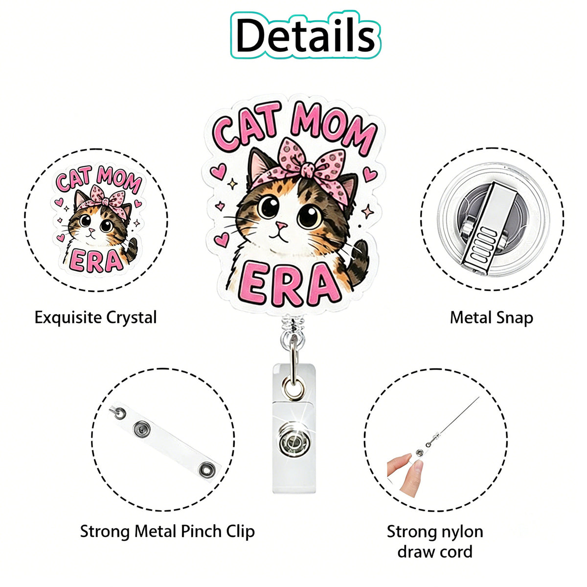 Cat Nurse Badge Holder