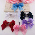 CC Rhinestone Ribbon Bow Topper