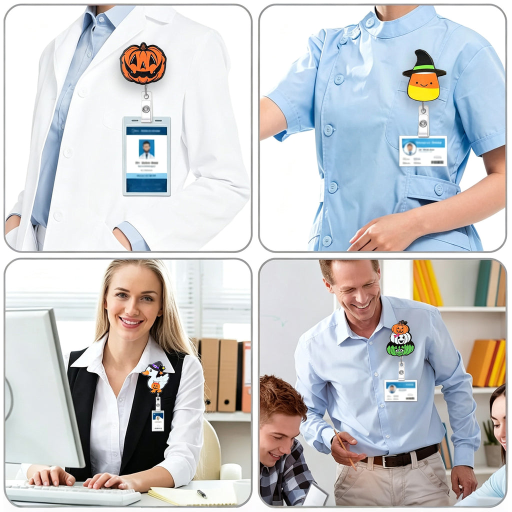 Halloween Nurse Nurse Badge Holder