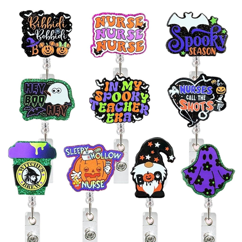 Halloween Quotes Nurse Badge Holder