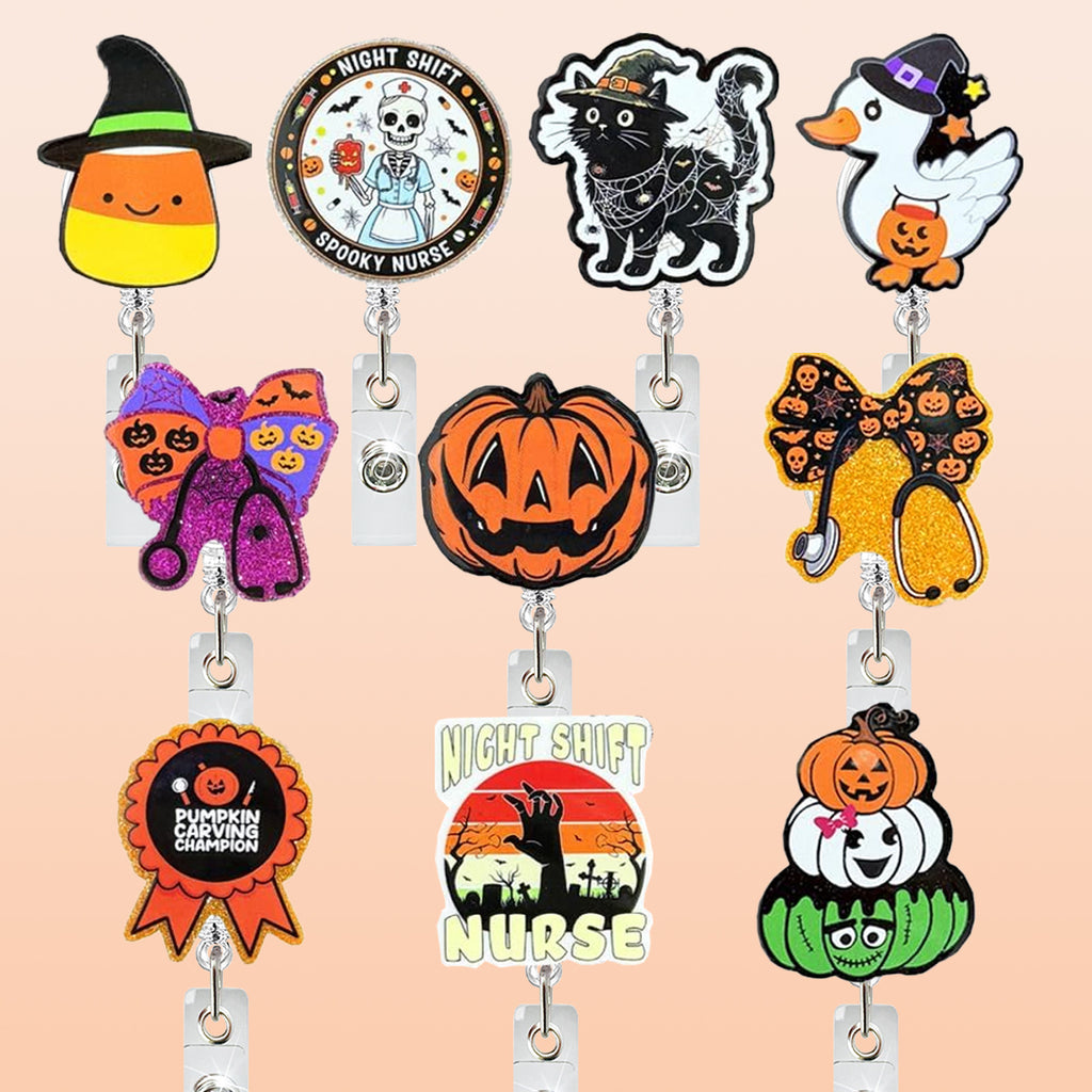 Halloween Nurse Nurse Badge Holder