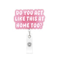 Pink Medical Designs Nurse Badge Holder