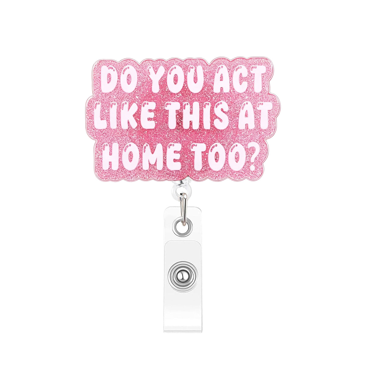 Pink Medical Designs Nurse Badge Holder