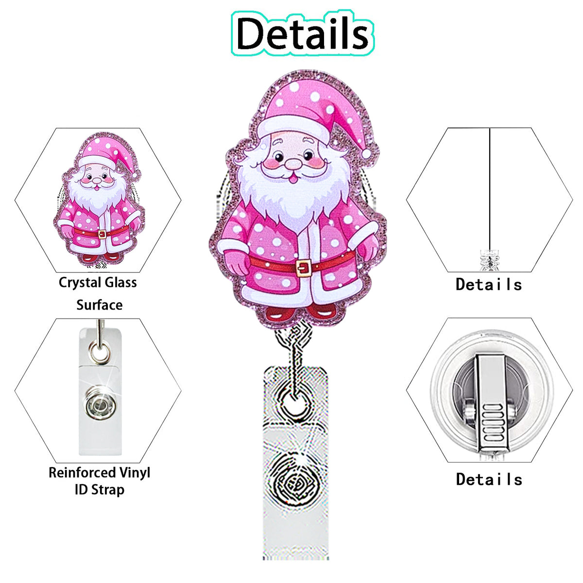 Christmas Nurse Badge Holder