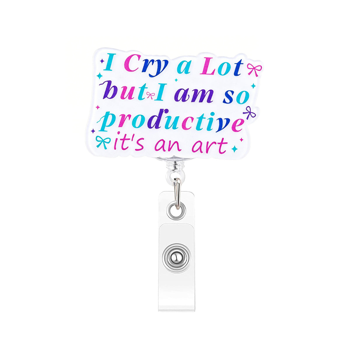 Pink Medical Designs Nurse Badge Holder