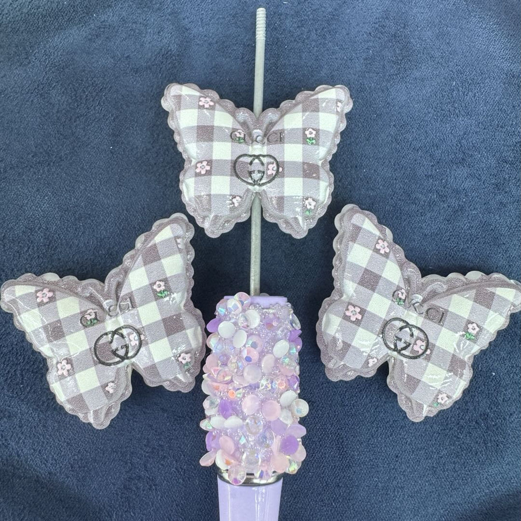 Printed Letter Butterfly Topper