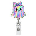 Halloween Ghost Nurse Badge Holder