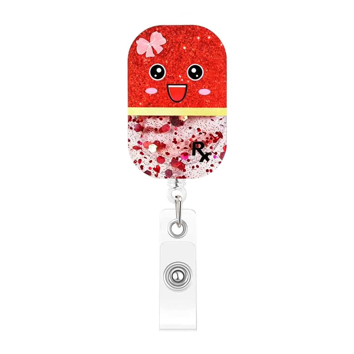 Pink Medical Designs Nurse Badge Holder
