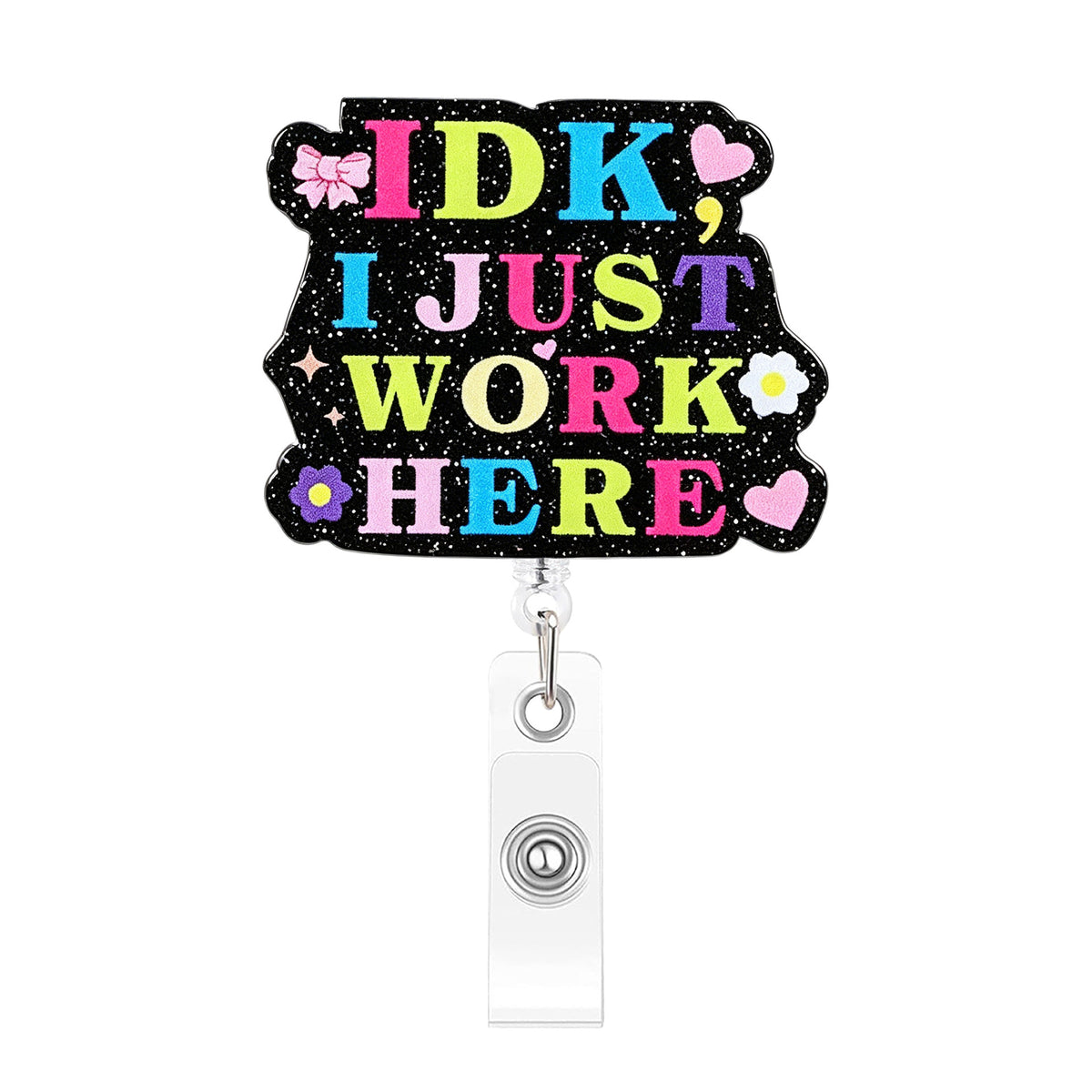Pink Medical Designs Nurse Badge Holder