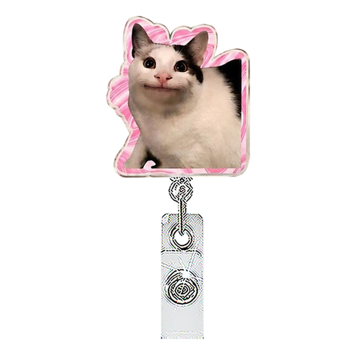 Funny Cat Nurse Badge Holder
