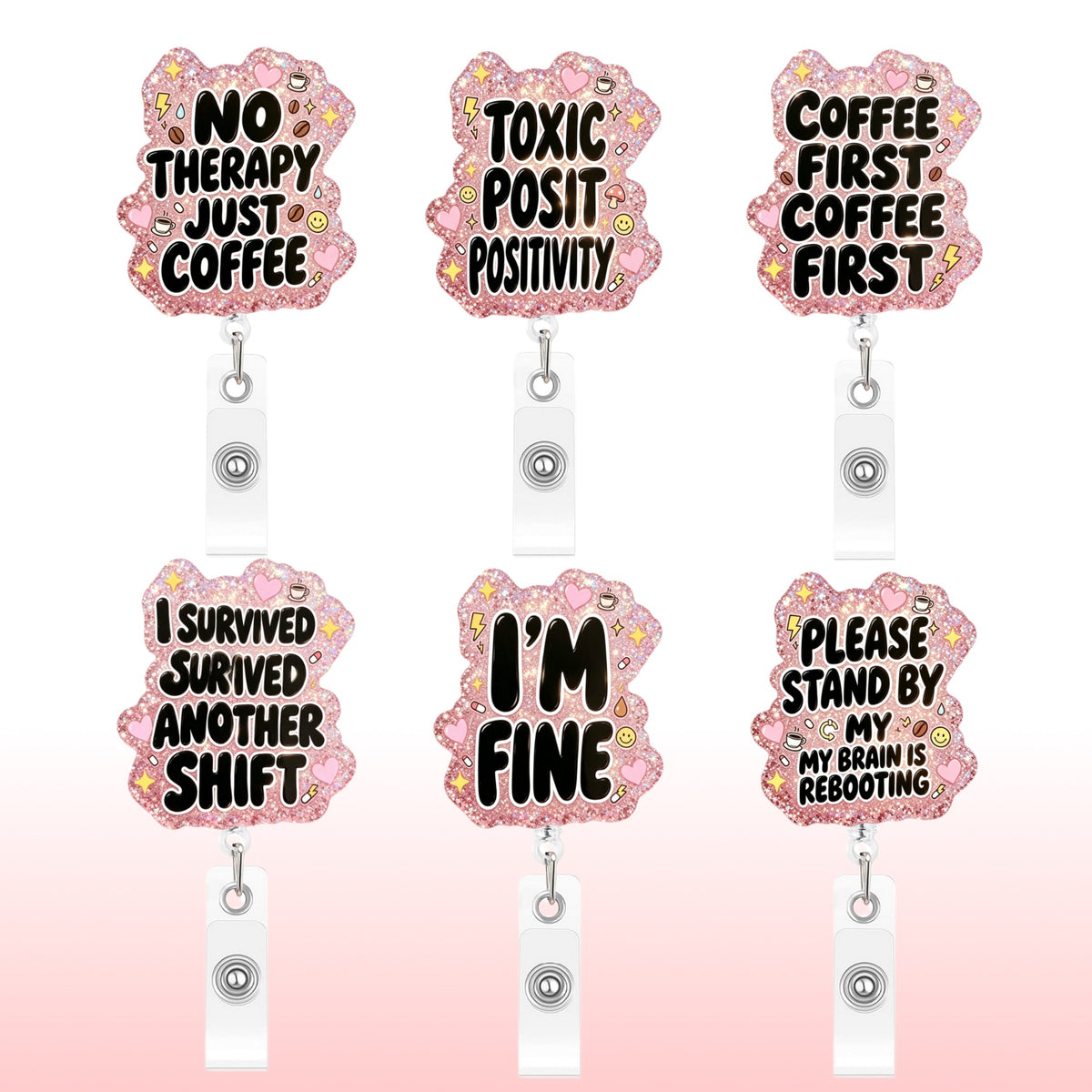 Funny Quotes Nurse Badge Holder