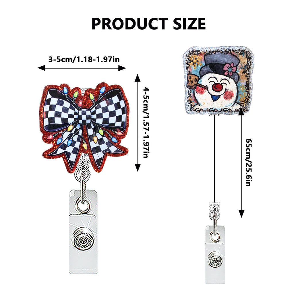 Christmas Nurse Badge Holder