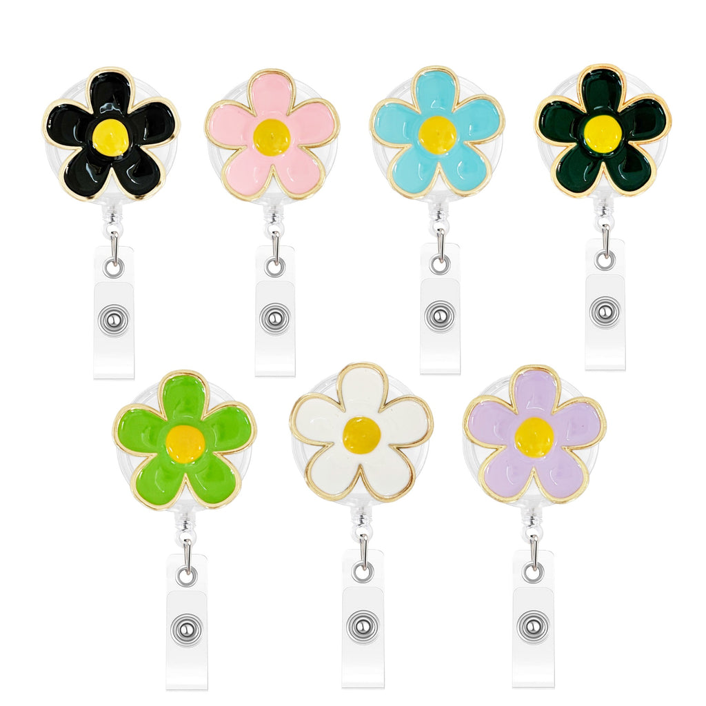 Daisy Flower Nurse Badge Holder
