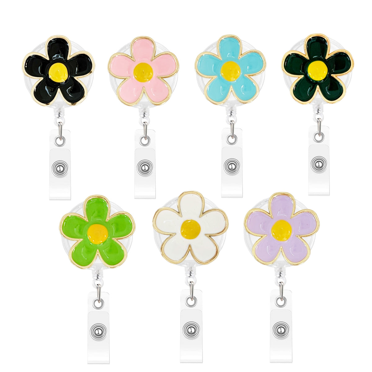 Daisy Flower Nurse Badge Holder