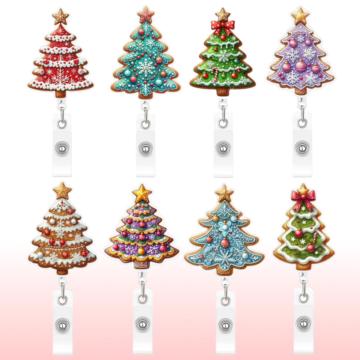 Gingerbread Christmas Nurse Badge Holder