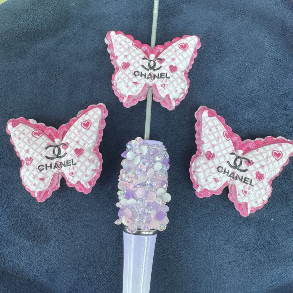 Printed Letter Butterfly Topper