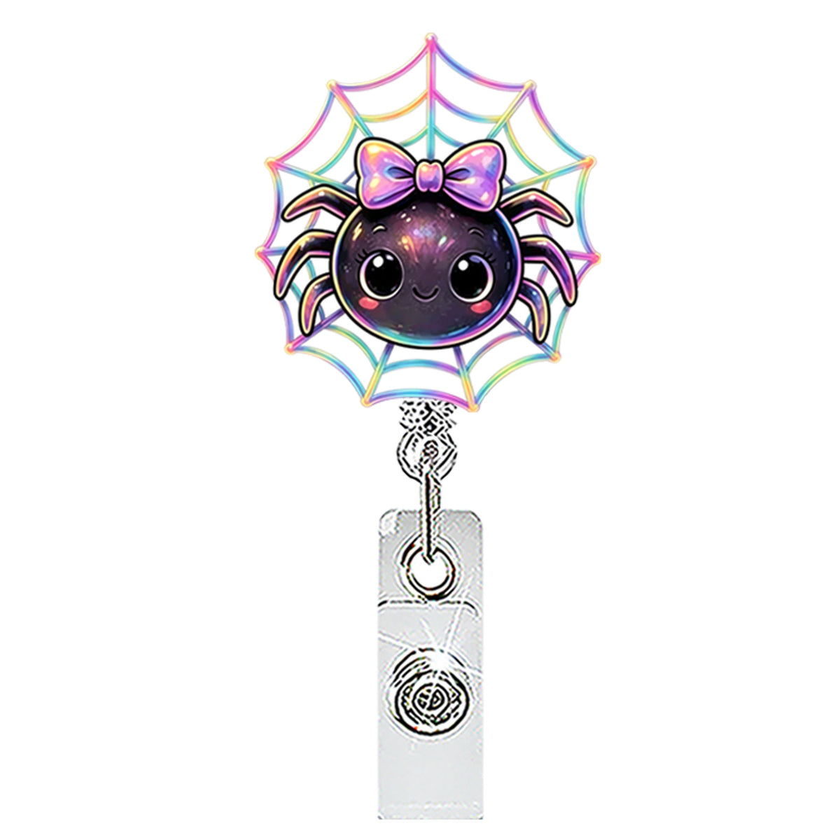 Halloween Ghost Nurse Badge Holder