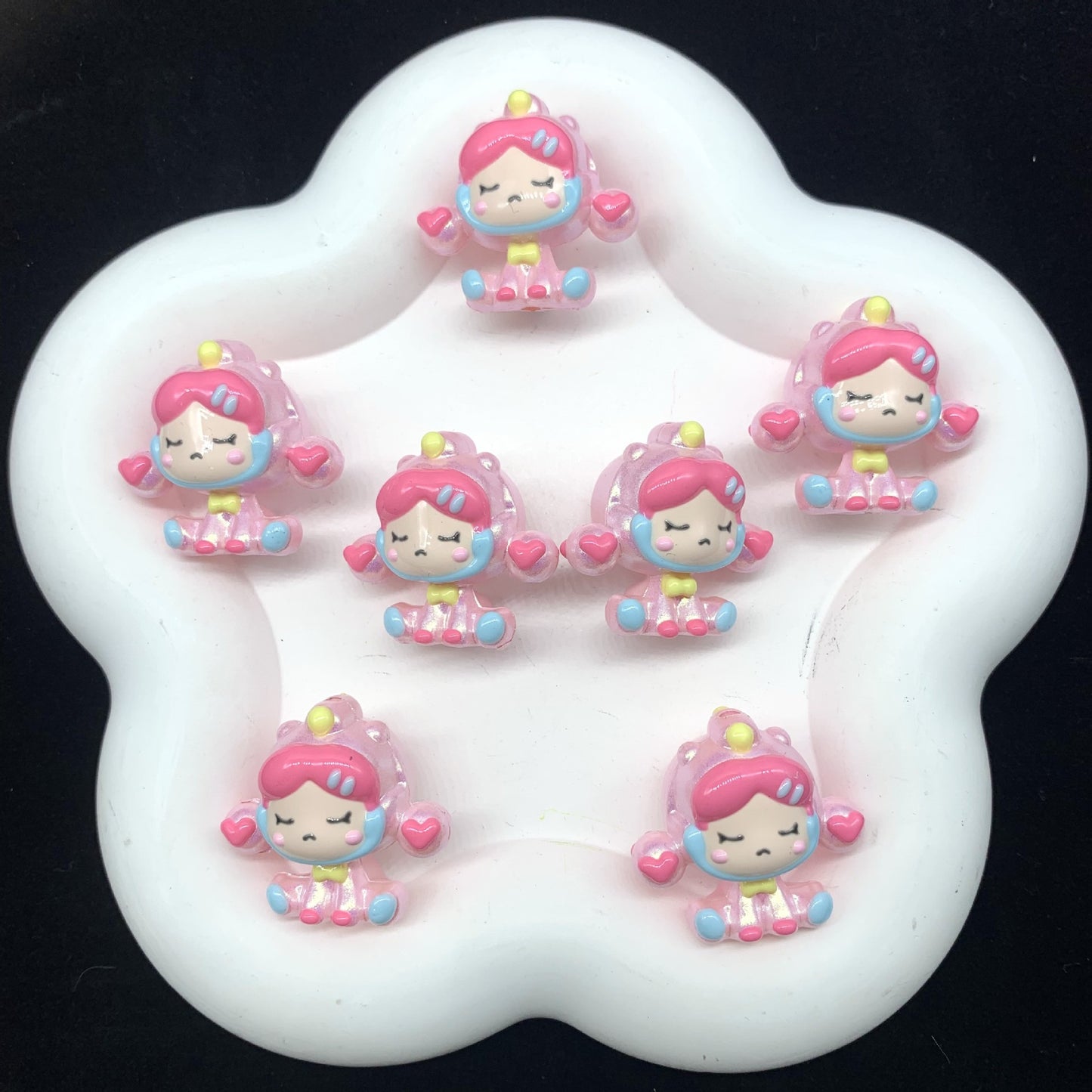 Mermaid Sweet Bean Hand Painted Beads (1pc)