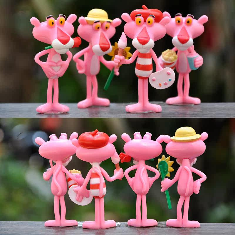 Pink Panther Figure Topper Set