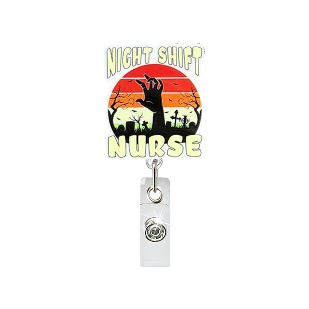 Halloween Nurse Nurse Badge Holder