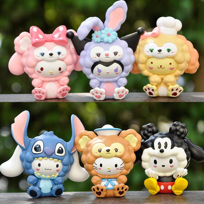 Hello Kitty Cosplay Figure Topper Set