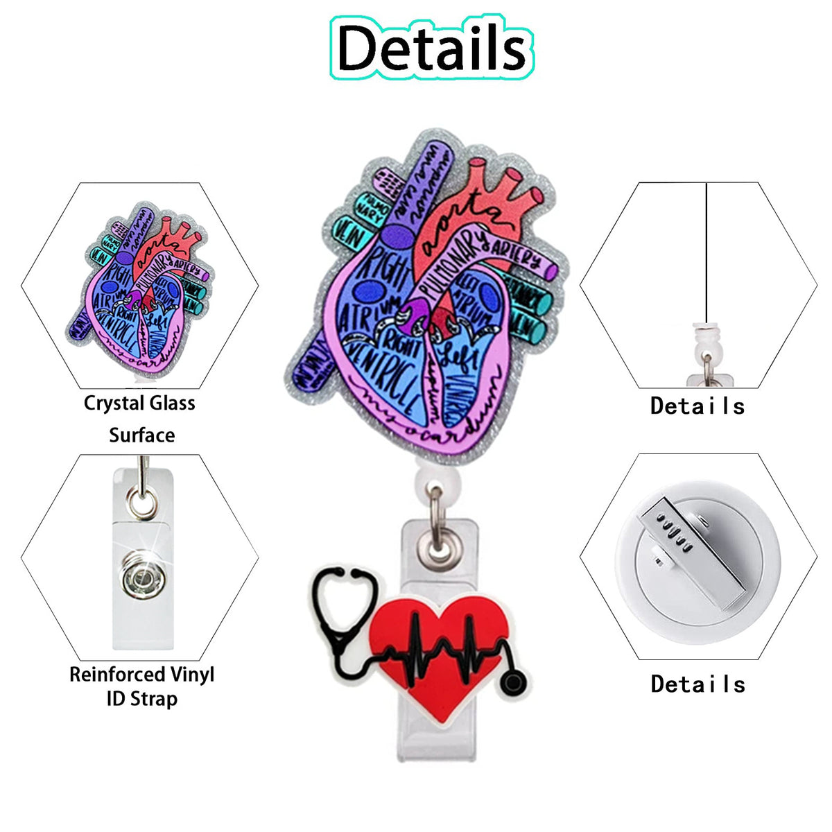 Medical Icons Nurse Badge Holder