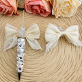 Tulle Bow Rhinestone Ball Topper