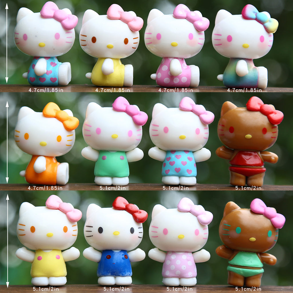 Hello Kitty Rainbow Figure Topper Set