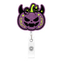 Halloween Cat Nurse Badge Holder