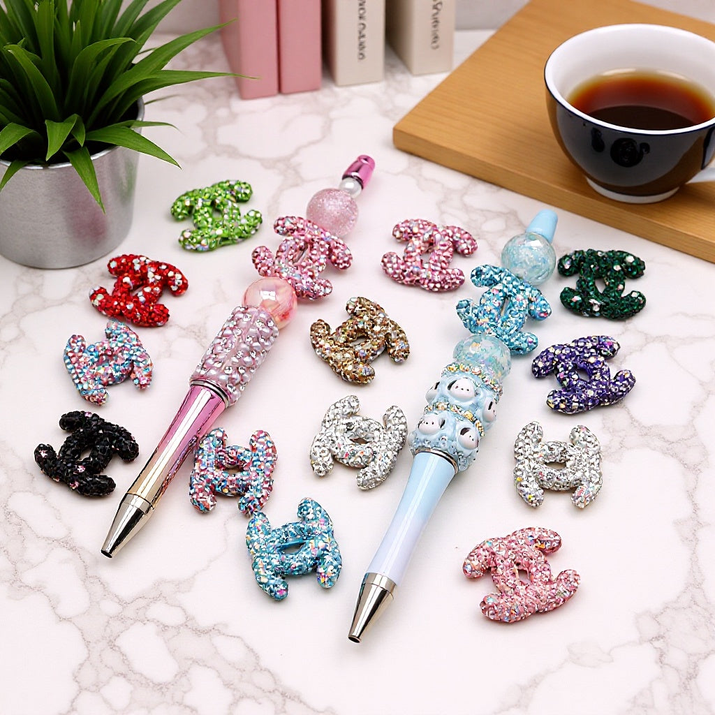 CC Designer Rhinestone Bead Topper