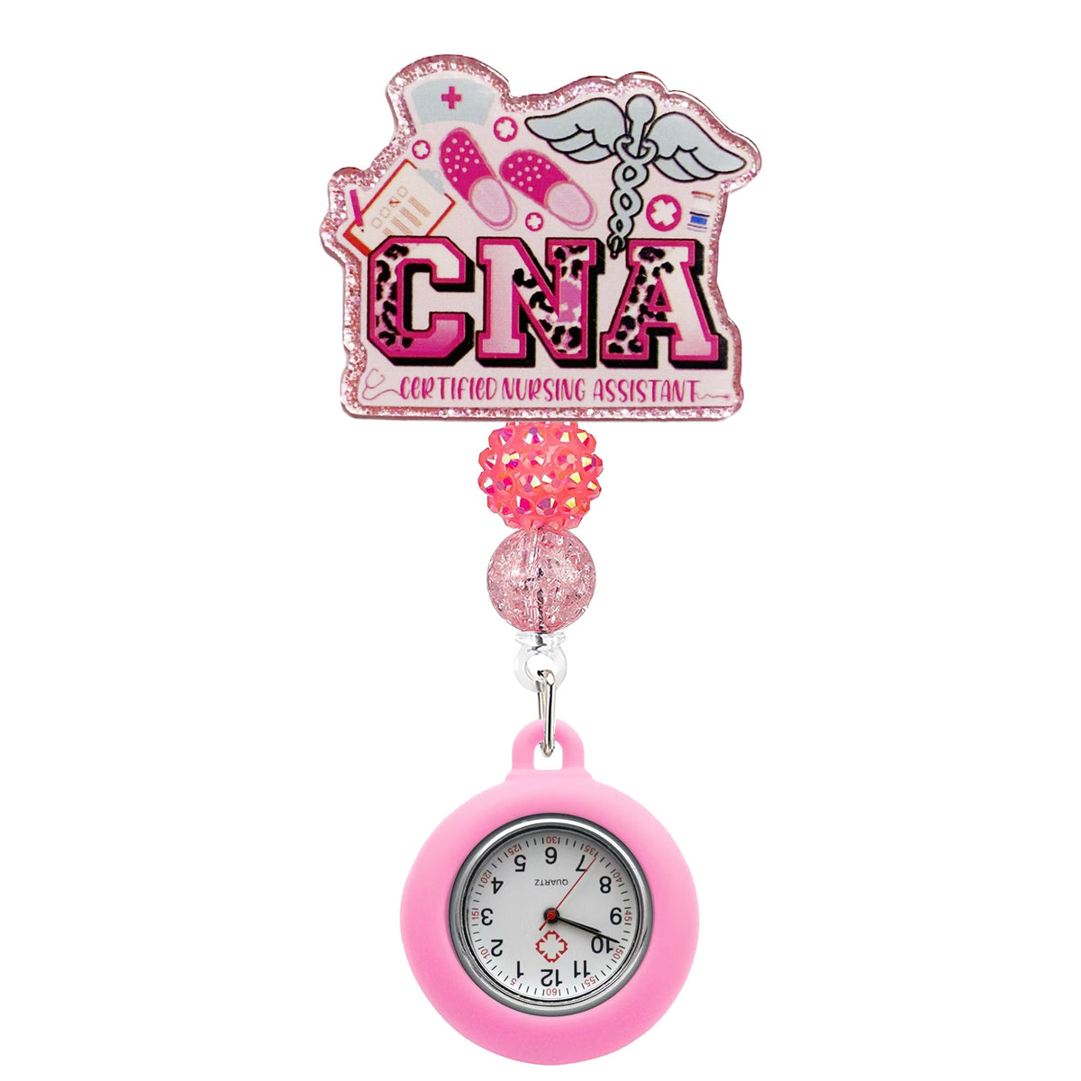 Beaded Nurse Watch Nurse Badge Holder