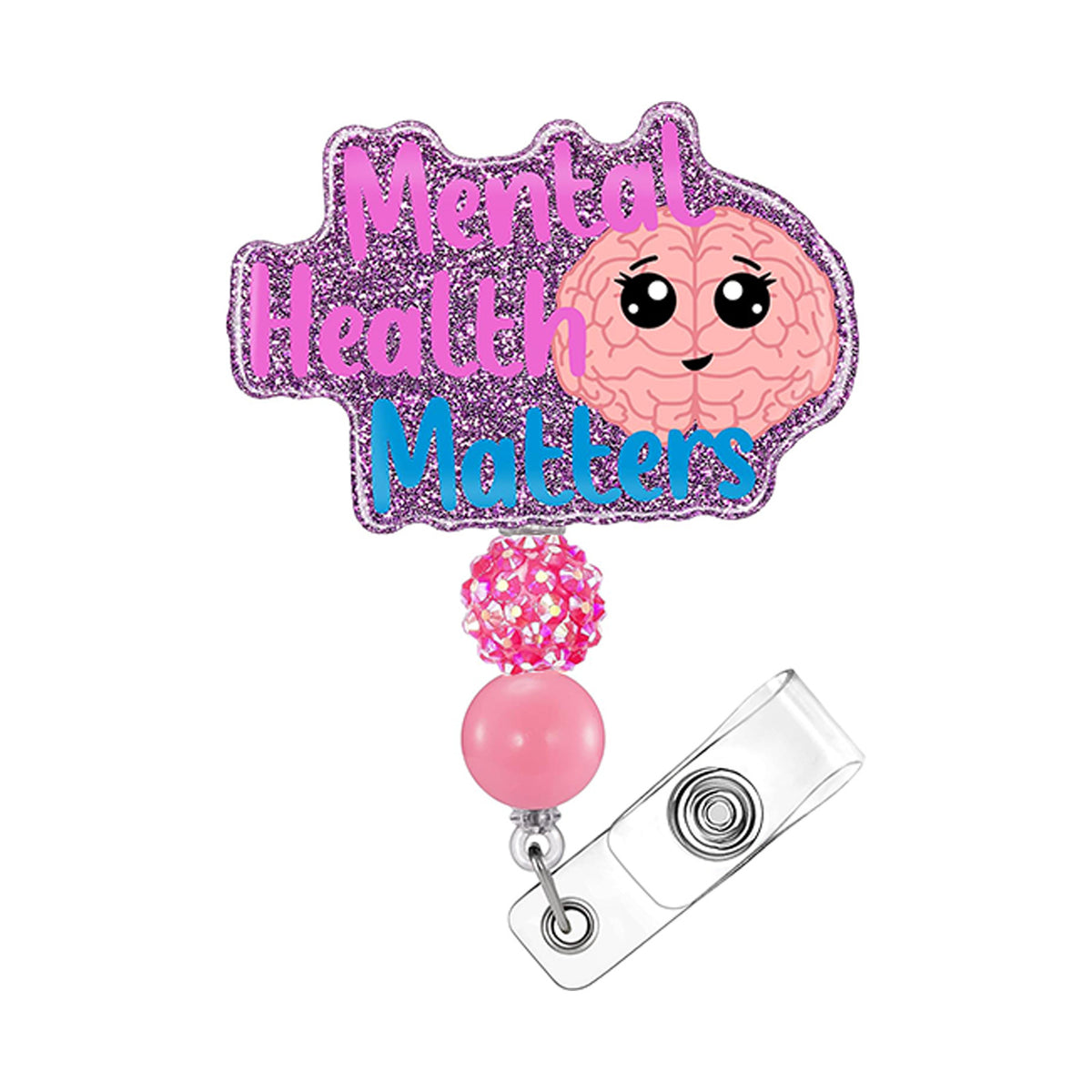 Medical Rainbow and Cow Nurse Badge Holder