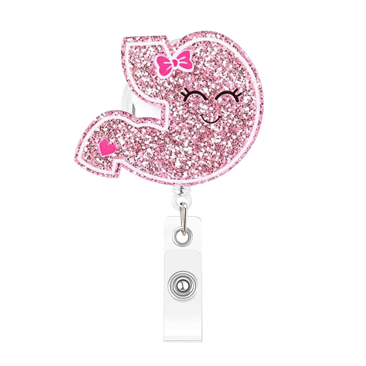 Pink Medical Designs Nurse Badge Holder