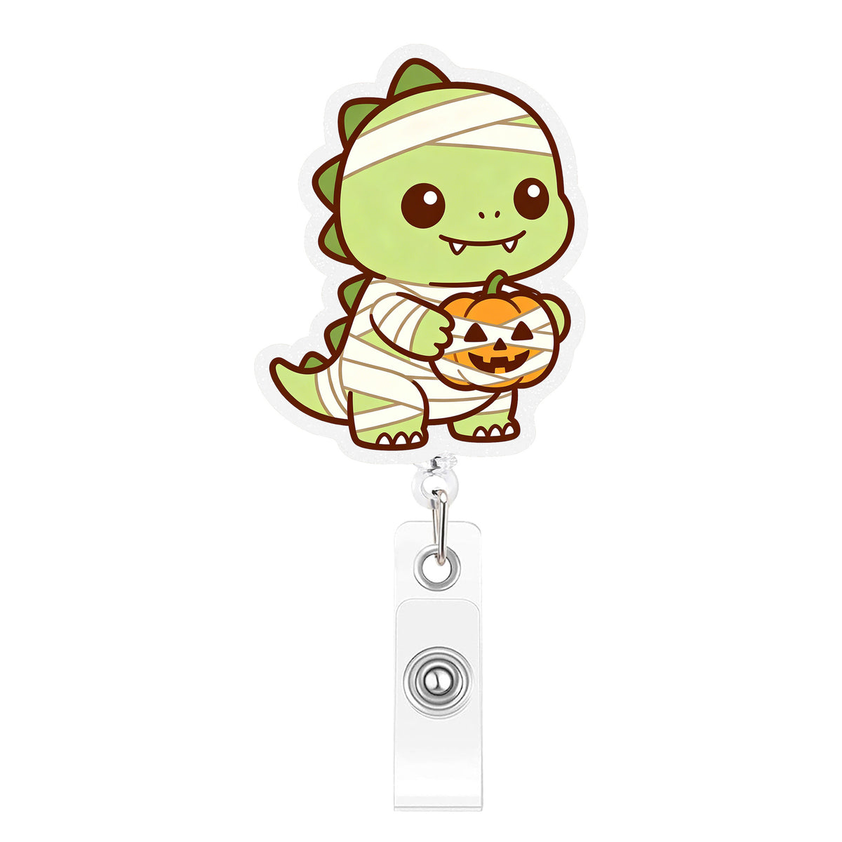 Halloween Dinosaur Nurse Badge Holder