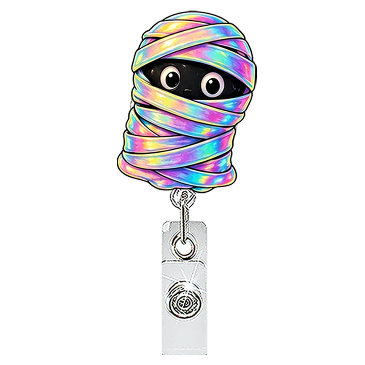 Halloween Ghost Nurse Badge Holder